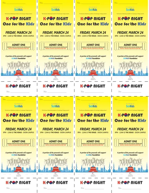 Tickets designed for print