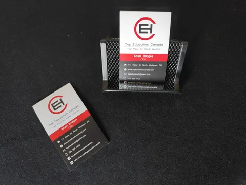 Printed business cards